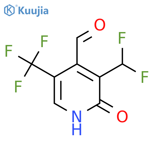 3-(Difluoromethyl)-2-hydroxy-5-(trifluoromethyl)pyridine-4-carboxaldehyde structure