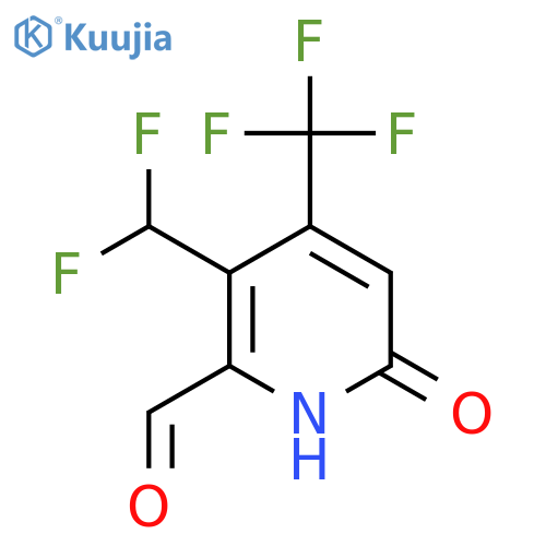 3-(Difluoromethyl)-6-hydroxy-4-(trifluoromethyl)pyridine-2-carboxaldehyde structure