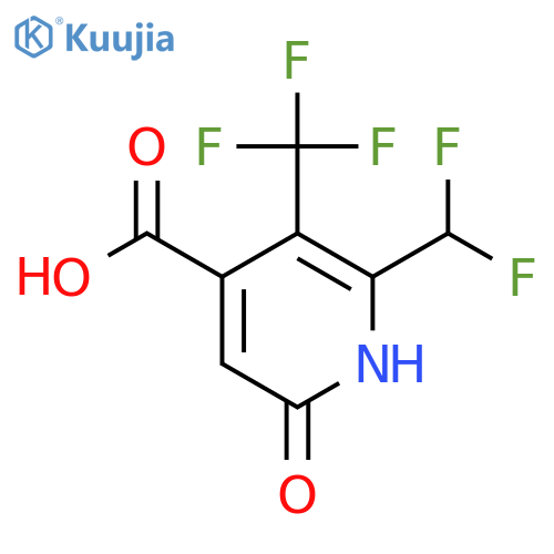 2-(Difluoromethyl)-6-hydroxy-3-(trifluoromethyl)pyridine-4-carboxylic acid structure