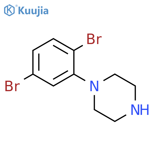 Piperazine, 1-(2,5-dibromophenyl)- structure