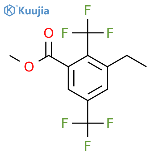 Methyl 2,5-bis(trifluoromethyl)-3-ethylbenzoate structure