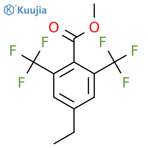 Methyl 2,6-bis(trifluoromethyl)-4-ethylbenzoate structure