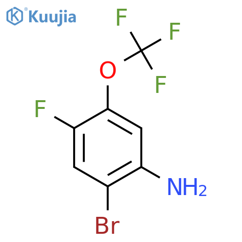 2-Bromo-4-fluoro-5-(trifluoromethoxy)aniline structure