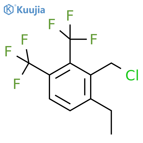2,3-Bis(trifluoromethyl)-6-ethylbenzyl chloride structure