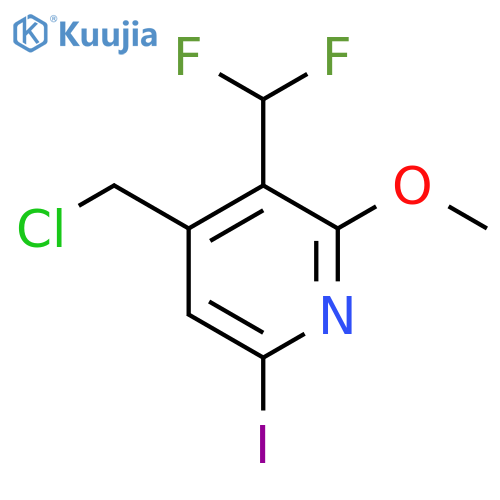 4-(Chloromethyl)-3-(difluoromethyl)-6-iodo-2-methoxypyridine structure