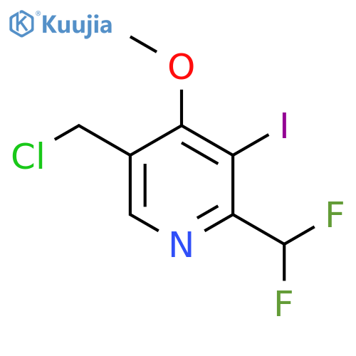 5-(Chloromethyl)-2-(difluoromethyl)-3-iodo-4-methoxypyridine structure