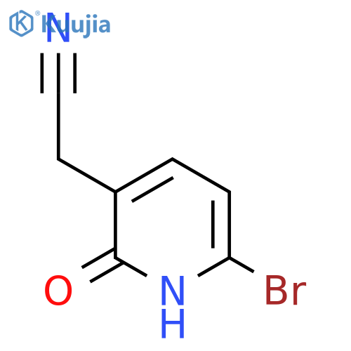6-Bromo-2-hydroxypyridine-3-acetonitrile structure