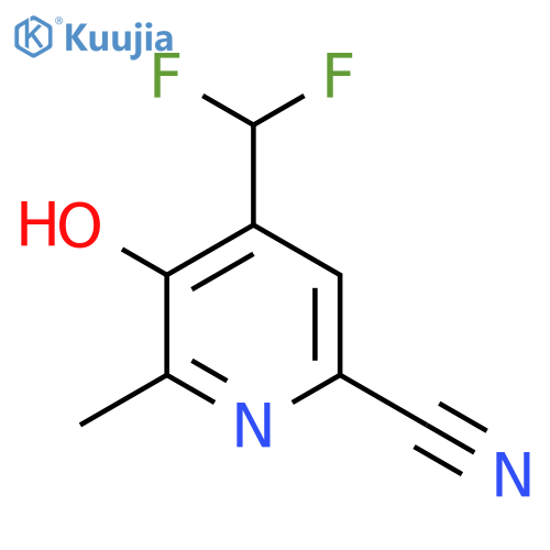 6-Cyano-4-(difluoromethyl)-3-hydroxy-2-methylpyridine structure