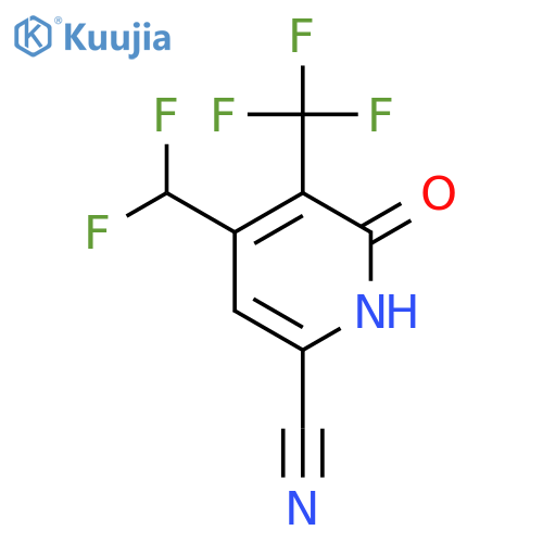 6-Cyano-4-(difluoromethyl)-2-hydroxy-3-(trifluoromethyl)pyridine structure