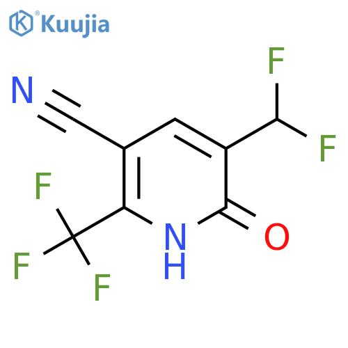 3-Cyano-5-(difluoromethyl)-6-hydroxy-2-(trifluoromethyl)pyridine structure