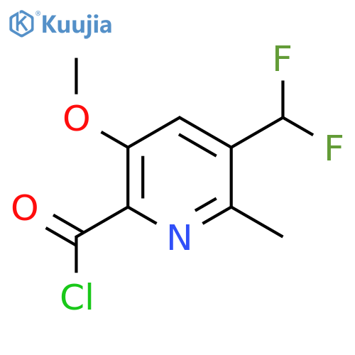 3-(Difluoromethyl)-5-methoxy-2-methylpyridine-6-carbonyl chloride structure