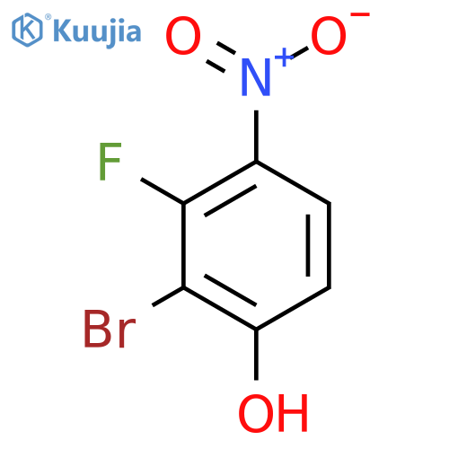 2-Bromo-3-fluoro-4-nitrophenol structure