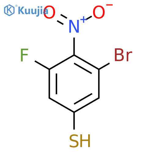 3-Bromo-5-fluoro-4-nitrothiophenol structure