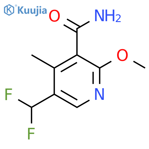5-(Difluoromethyl)-2-methoxy-4-methylpyridine-3-carboxamide structure