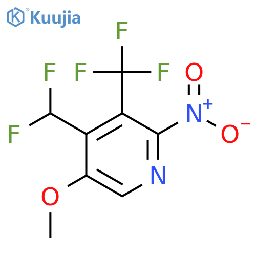 4-(Difluoromethyl)-5-methoxy-2-nitro-3-(trifluoromethyl)pyridine structure