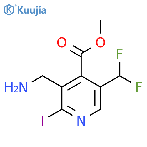 Methyl 3-(aminomethyl)-5-(difluoromethyl)-2-iodopyridine-4-carboxylate structure