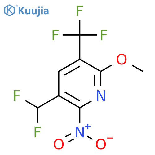 3-(Difluoromethyl)-6-methoxy-2-nitro-5-(trifluoromethyl)pyridine structure