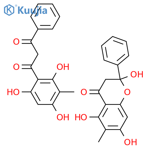 4H-1-Benzopyran-4-one,2,3-dihydro-2,5,7-trihydroxy-6-methyl-2-phenyl- structure