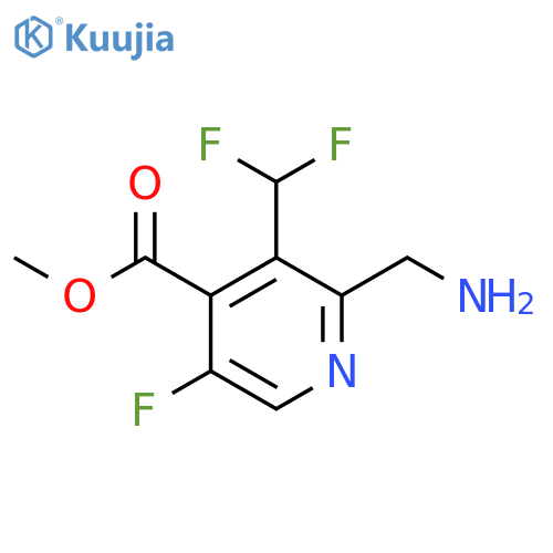 Methyl 2-(aminomethyl)-3-(difluoromethyl)-5-fluoropyridine-4-carboxylate structure