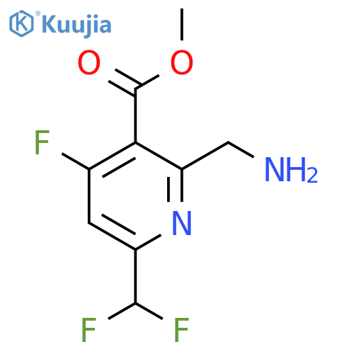 Methyl 2-(aminomethyl)-6-(difluoromethyl)-4-fluoropyridine-3-carboxylate structure