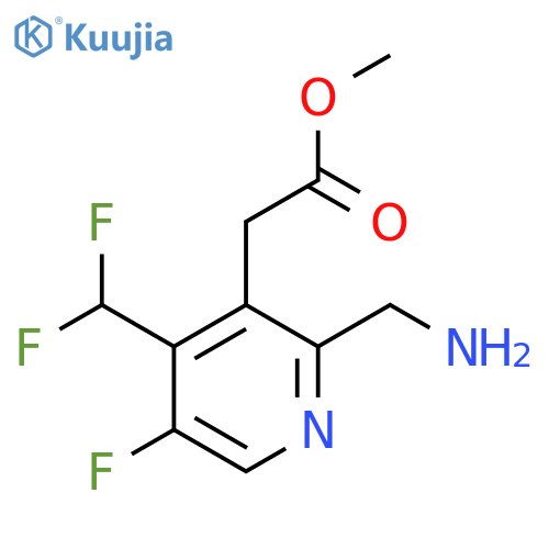 Methyl 2-(aminomethyl)-4-(difluoromethyl)-5-fluoropyridine-3-acetate structure