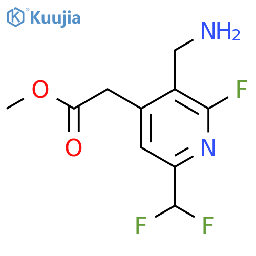 Methyl 3-(aminomethyl)-6-(difluoromethyl)-2-fluoropyridine-4-acetate structure