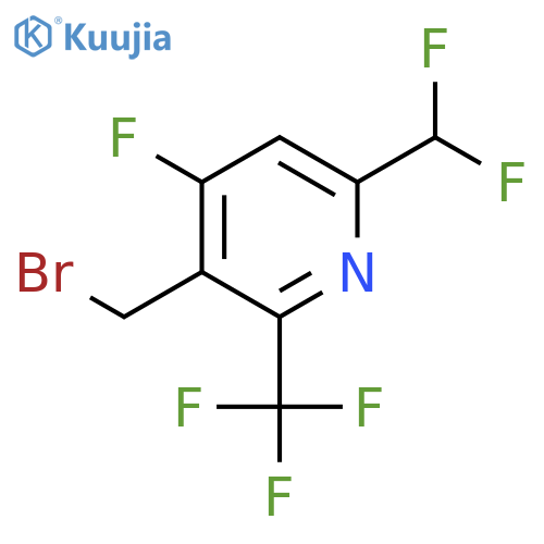 3-(Bromomethyl)-6-(difluoromethyl)-4-fluoro-2-(trifluoromethyl)pyridine structure