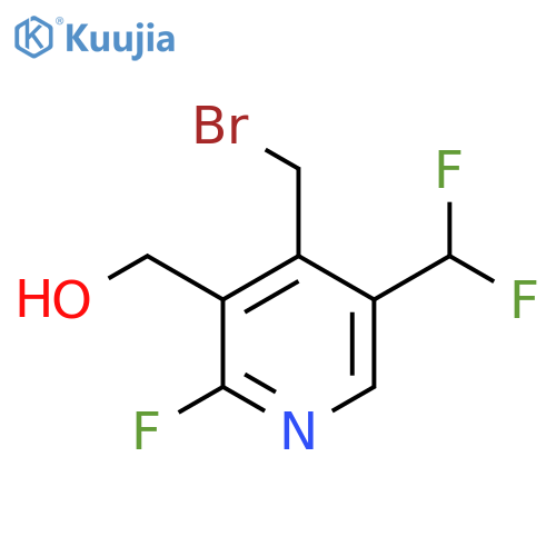 4-(Bromomethyl)-5-(difluoromethyl)-2-fluoropyridine-3-methanol structure