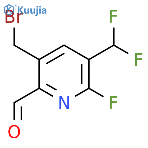 3-(Bromomethyl)-5-(difluoromethyl)-6-fluoropyridine-2-carboxaldehyde structure
