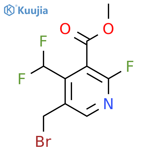 Methyl 5-(bromomethyl)-4-(difluoromethyl)-2-fluoropyridine-3-carboxylate structure