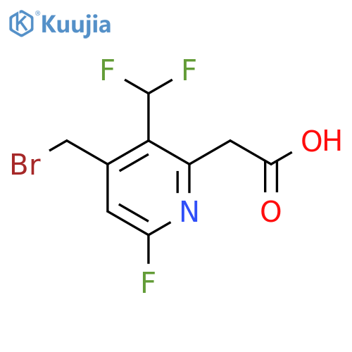 4-(Bromomethyl)-3-(difluoromethyl)-6-fluoropyridine-2-acetic acid structure