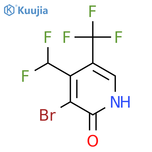 3-Bromo-4-(difluoromethyl)-2-hydroxy-5-(trifluoromethyl)pyridine structure