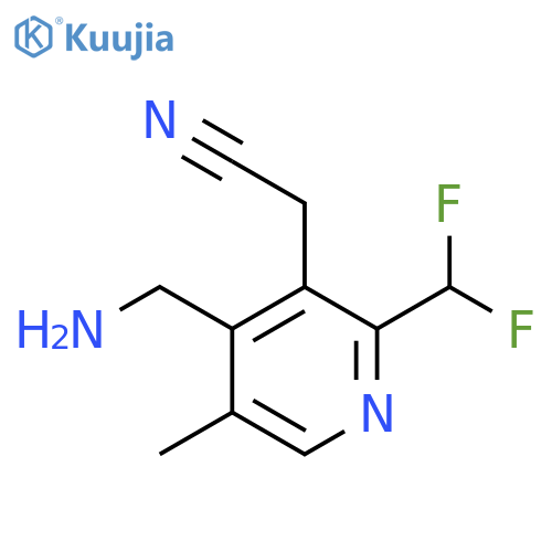 4-(Aminomethyl)-2-(difluoromethyl)-5-methylpyridine-3-acetonitrile structure