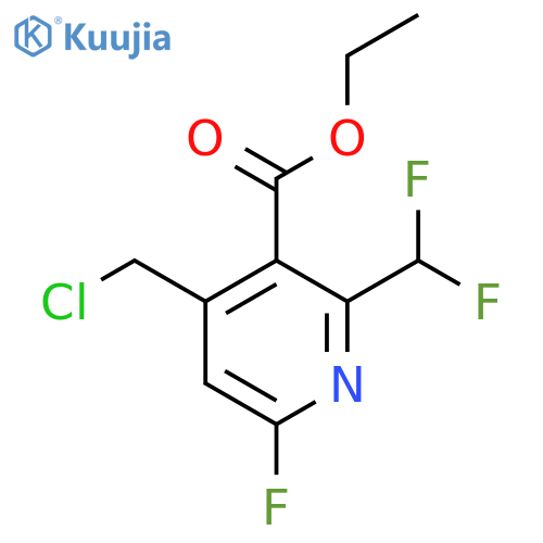 Ethyl 4-(chloromethyl)-2-(difluoromethyl)-6-fluoropyridine-3-carboxylate structure