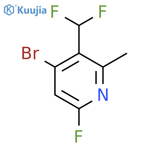 4-Bromo-3-(difluoromethyl)-6-fluoro-2-methylpyridine structure