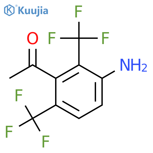 3'-Amino-2',6'-bis(trifluoromethyl)acetophenone structure