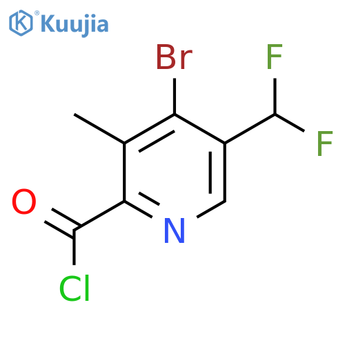 4-Bromo-5-(difluoromethyl)-3-methylpyridine-2-carbonyl chloride structure