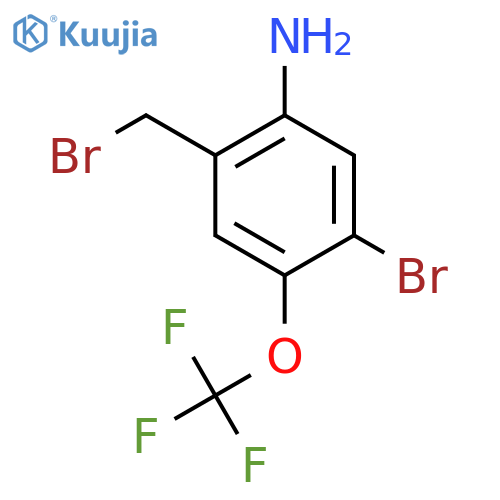2-Amino-4-bromo-5-(trifluoromethoxy)benzyl bromide structure