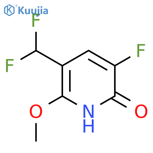 3-(Difluoromethyl)-5-fluoro-6-hydroxy-2-methoxypyridine structure
