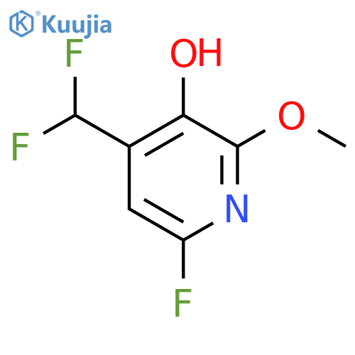 4-(Difluoromethyl)-6-fluoro-3-hydroxy-2-methoxypyridine structure