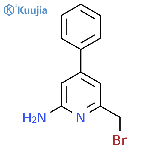 2-Amino-6-bromomethyl-4-phenylpyridine structure