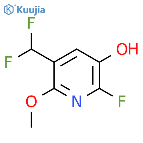 5-(Difluoromethyl)-2-fluoro-3-hydroxy-6-methoxypyridine structure