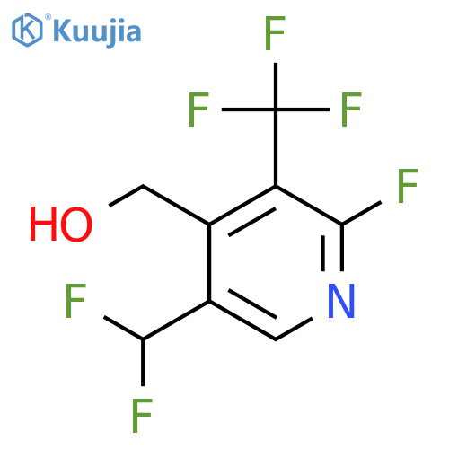 5-(Difluoromethyl)-2-fluoro-3-(trifluoromethyl)pyridine-4-methanol structure