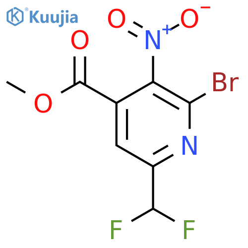 Methyl 2-bromo-6-(difluoromethyl)-3-nitropyridine-4-carboxylate structure