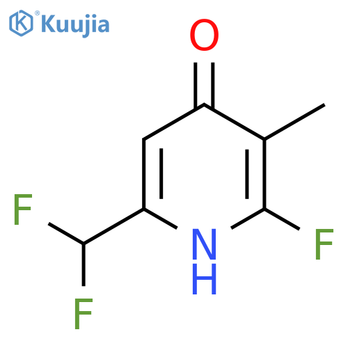 6-(Difluoromethyl)-2-fluoro-4-hydroxy-3-methylpyridine structure