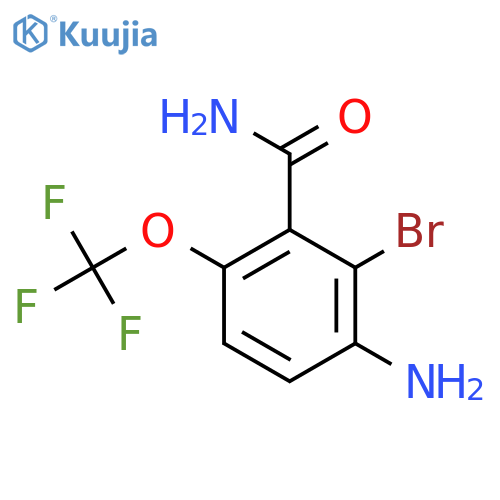 3-Amino-2-bromo-6-(trifluoromethoxy)benzamide structure