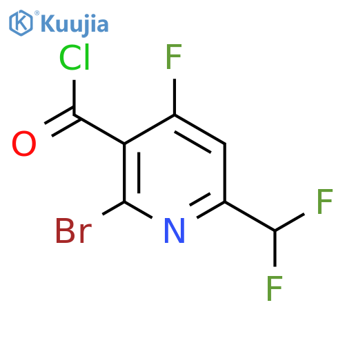 2-Bromo-6-(difluoromethyl)-4-fluoropyridine-3-carbonyl chloride structure
