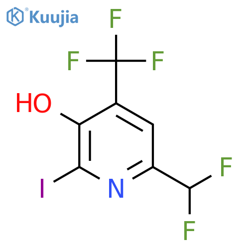6-(Difluoromethyl)-3-hydroxy-2-iodo-4-(trifluoromethyl)pyridine structure