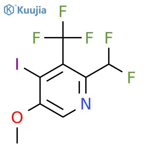 2-(Difluoromethyl)-4-iodo-5-methoxy-3-(trifluoromethyl)pyridine structure