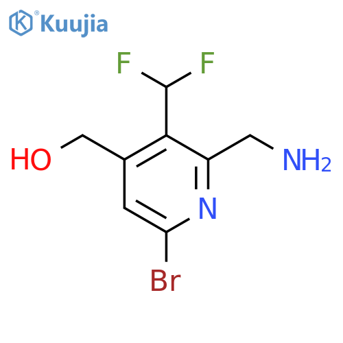 2-(Aminomethyl)-6-bromo-3-(difluoromethyl)pyridine-4-methanol structure